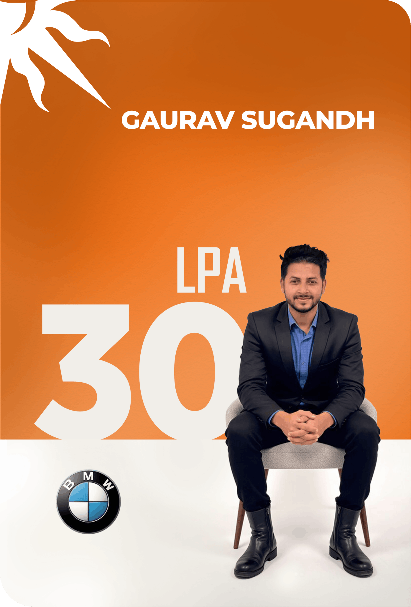 Gaurav Sugandh Secures 30 LPA Package at BMW